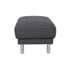 Cleveland Footstool In Nova Anthracite - Price Crash Furniture