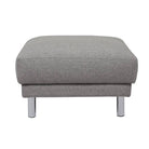 Cleveland Footstool In Nova Light Grey - Price Crash Furniture