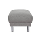 Cleveland Footstool In Nova Light Grey - Price Crash Furniture