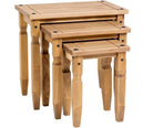 Core Corona Pine Nest of Tables - Price Crash Furniture