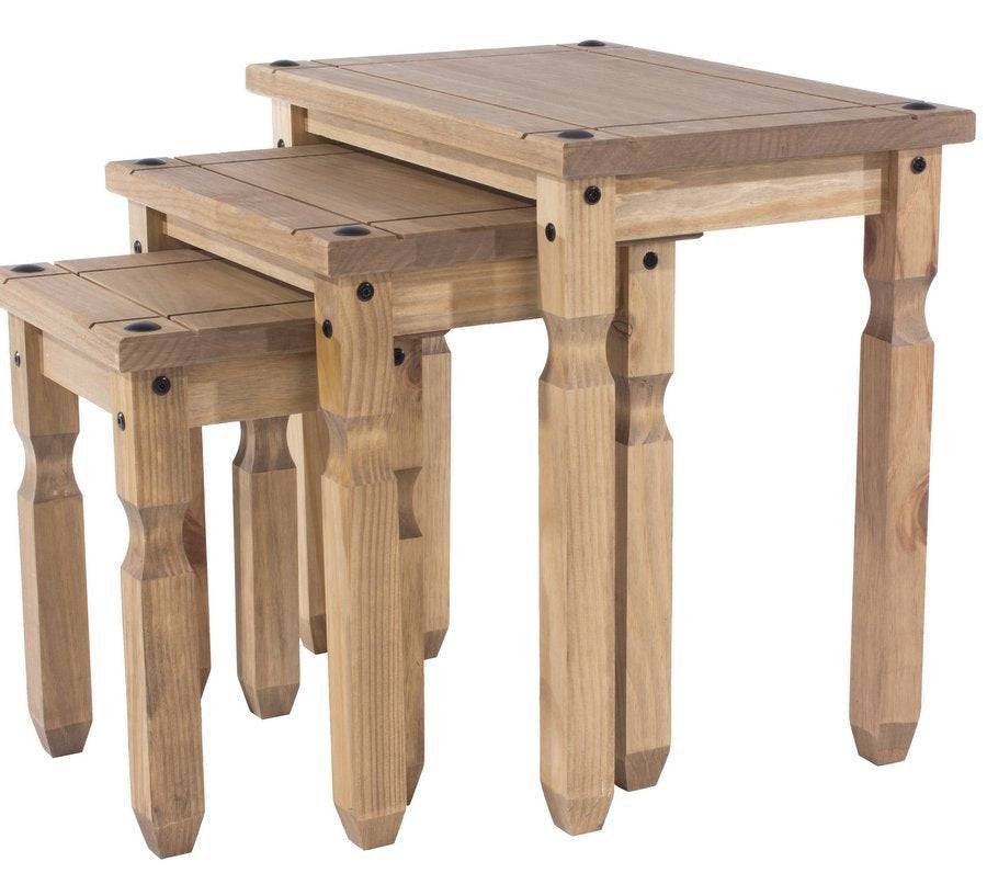 Core Corona Pine Nest of Tables - Price Crash Furniture