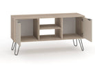 Core Products Augusta 2 Door Flat Screen TV Unit in Driftwood & Calico - Price Crash Furniture