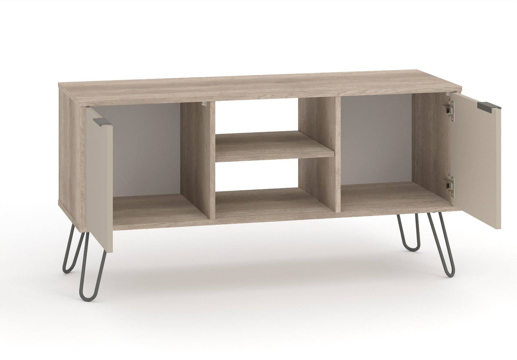 Core Products Augusta 2 Door Flat Screen TV Unit in Driftwood & Calico - Price Crash Furniture