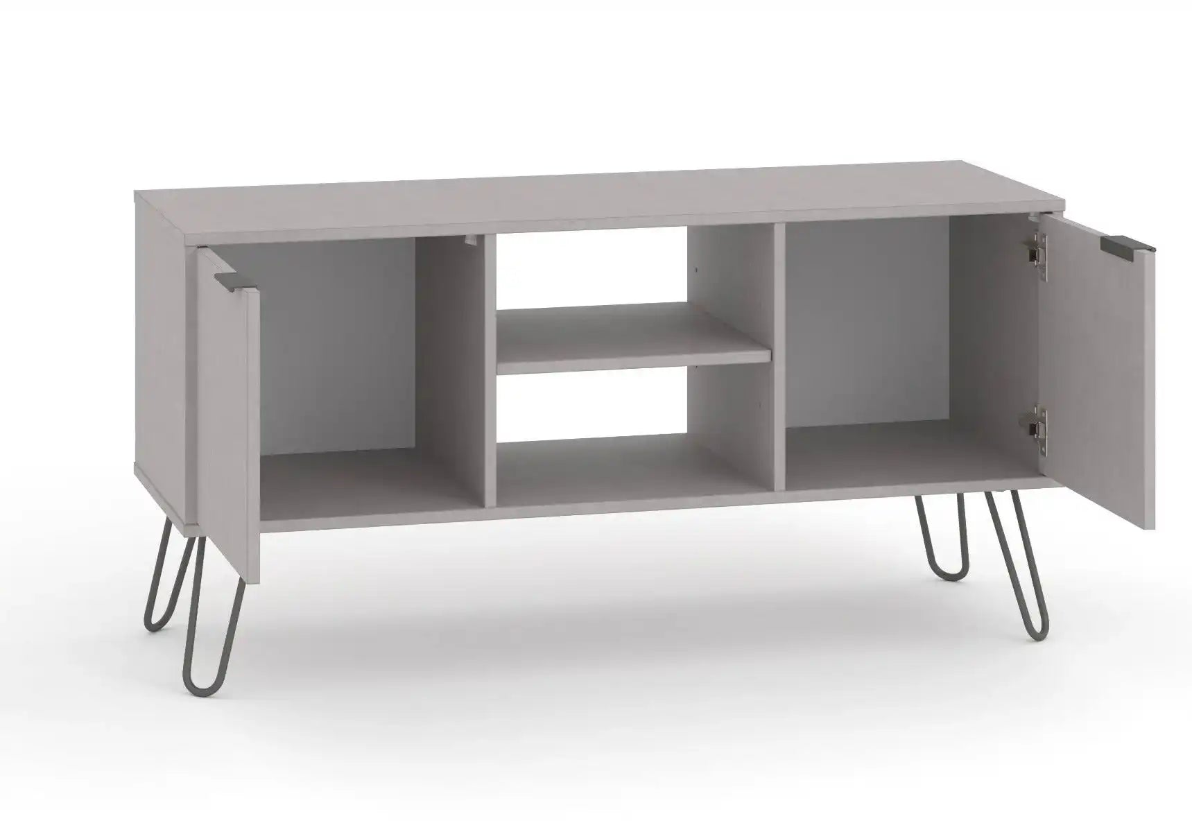 Core Products Augusta 2 Door Flat Screen TV Unit in Grey - Price Crash Furniture