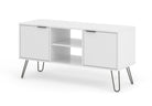 Core Products Augusta 2 Door Flat Screen TV Unit in White - Price Crash Furniture