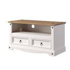 Core Products Corona White Washed Flat Screen TV Unit - Price Crash Furniture