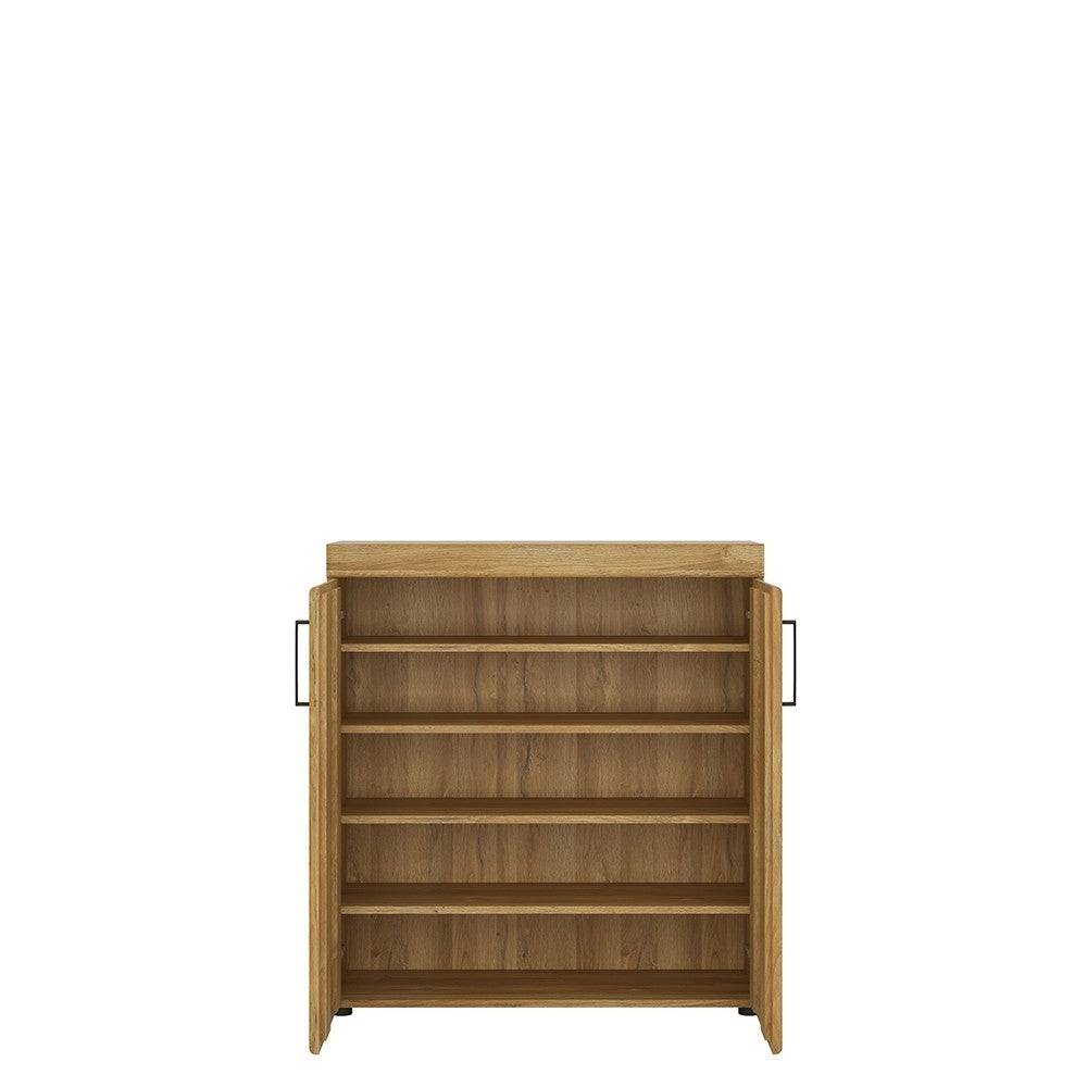 Cortina 2 Door Shoe Cabinet In Grandson Oak - Price Crash Furniture