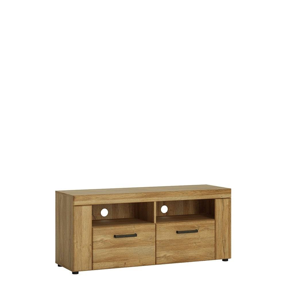 Cortina 2 Drawer TV Stand / Cabinet In Grandson Oak - Price Crash Furniture