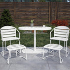 Cosco Metro Retro 5 Piece Bistro Set in White, INTELLIFIT - Price Crash Furniture