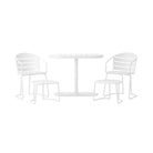 Cosco Metro Retro 5 Piece Bistro Set in White, INTELLIFIT - Price Crash Furniture