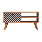 Diamond Screen Printed Media Unit TV Cabinet - Price Crash Furniture