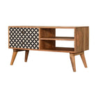 Diamond Screen Printed Media Unit TV Cabinet - Price Crash Furniture