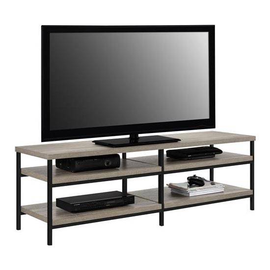 Elmwood 60 inch TV Stand in Distressed Grey Oak by Dorel - Price Crash Furniture