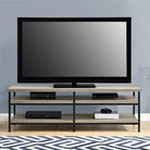 Elmwood 60 inch TV Stand in Distressed Grey Oak by Dorel - Price Crash Furniture