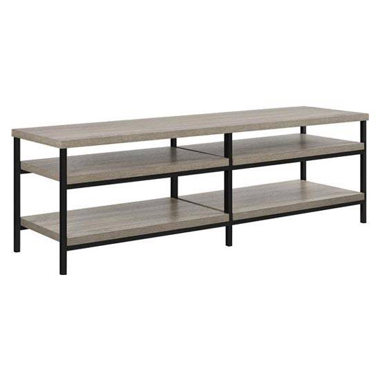 Elmwood 60 inch TV Stand in Distressed Grey Oak by Dorel - Price Crash Furniture