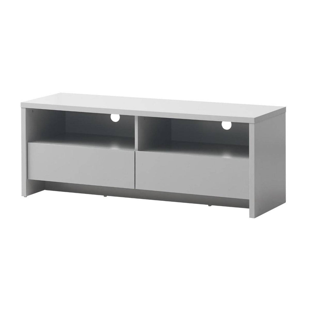 Essentials Modern TV Cabinet Stand in Grey by TAD - Price Crash Furniture