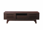 Essentials Scandinavian TV Cabinet Stand in Wenge Dark Oak by TAD - Price Crash Furniture