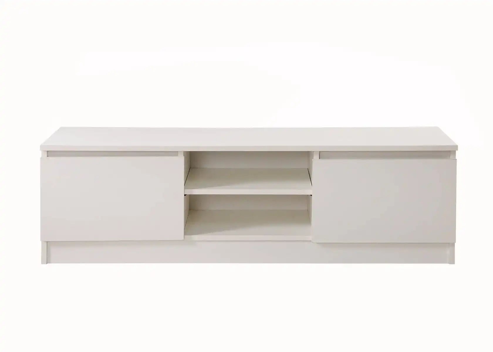 Essentials Turin TV Cabinet Stand in White by TAD - Price Crash Furniture