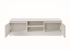 Essentials Turin TV Cabinet Stand in White by TAD - Price Crash Furniture