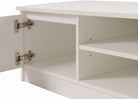 Essentials Turin TV Cabinet Stand in White by TAD - Price Crash Furniture