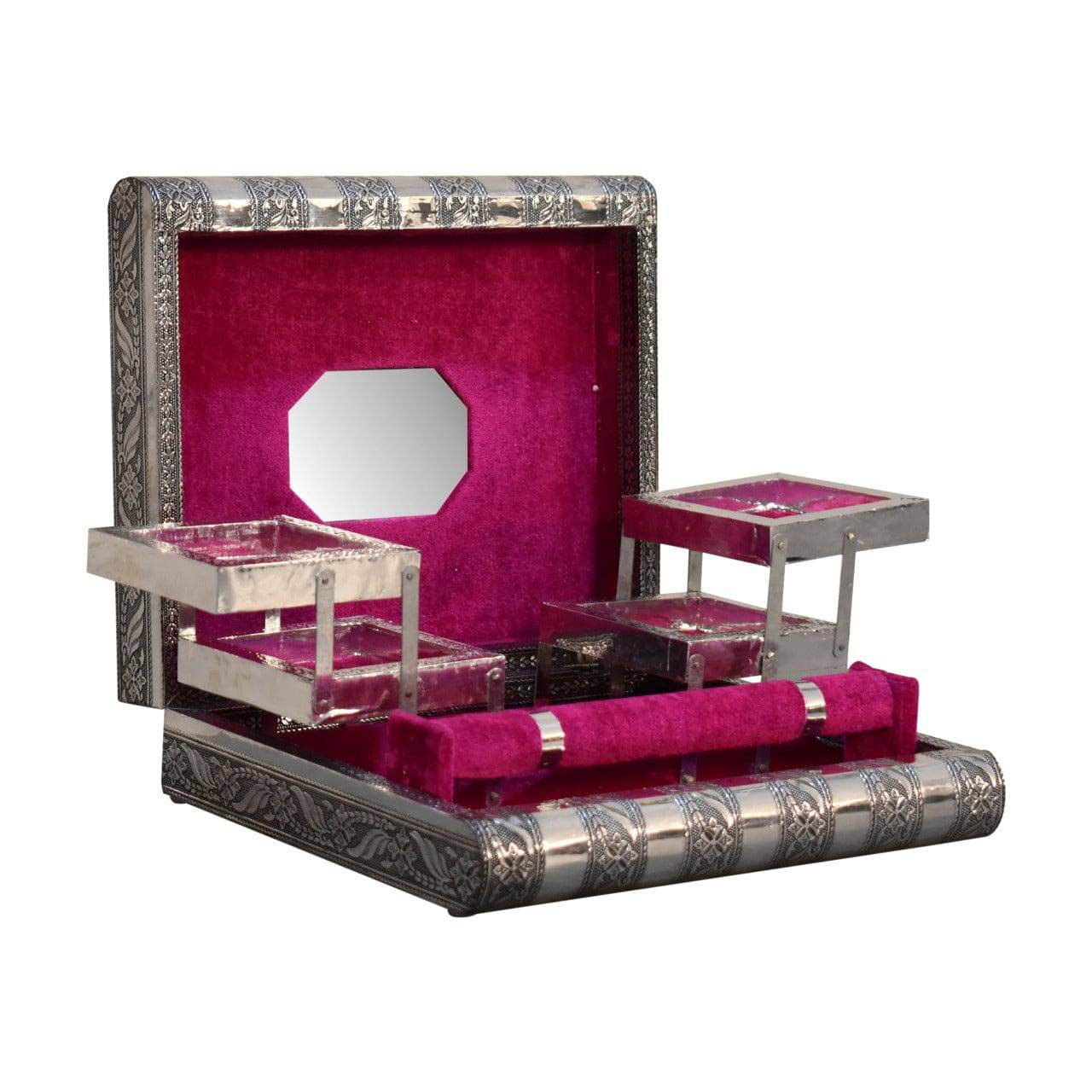 Fuchsia Pink Single Jewellery Box by Artisan Furniture - Price Crash Furniture