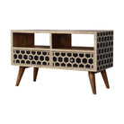 Honeycomb Bone Inlay Media Unit TV Stand - Price Crash Furniture