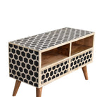 Honeycomb Bone Inlay Media Unit TV Stand - Price Crash Furniture