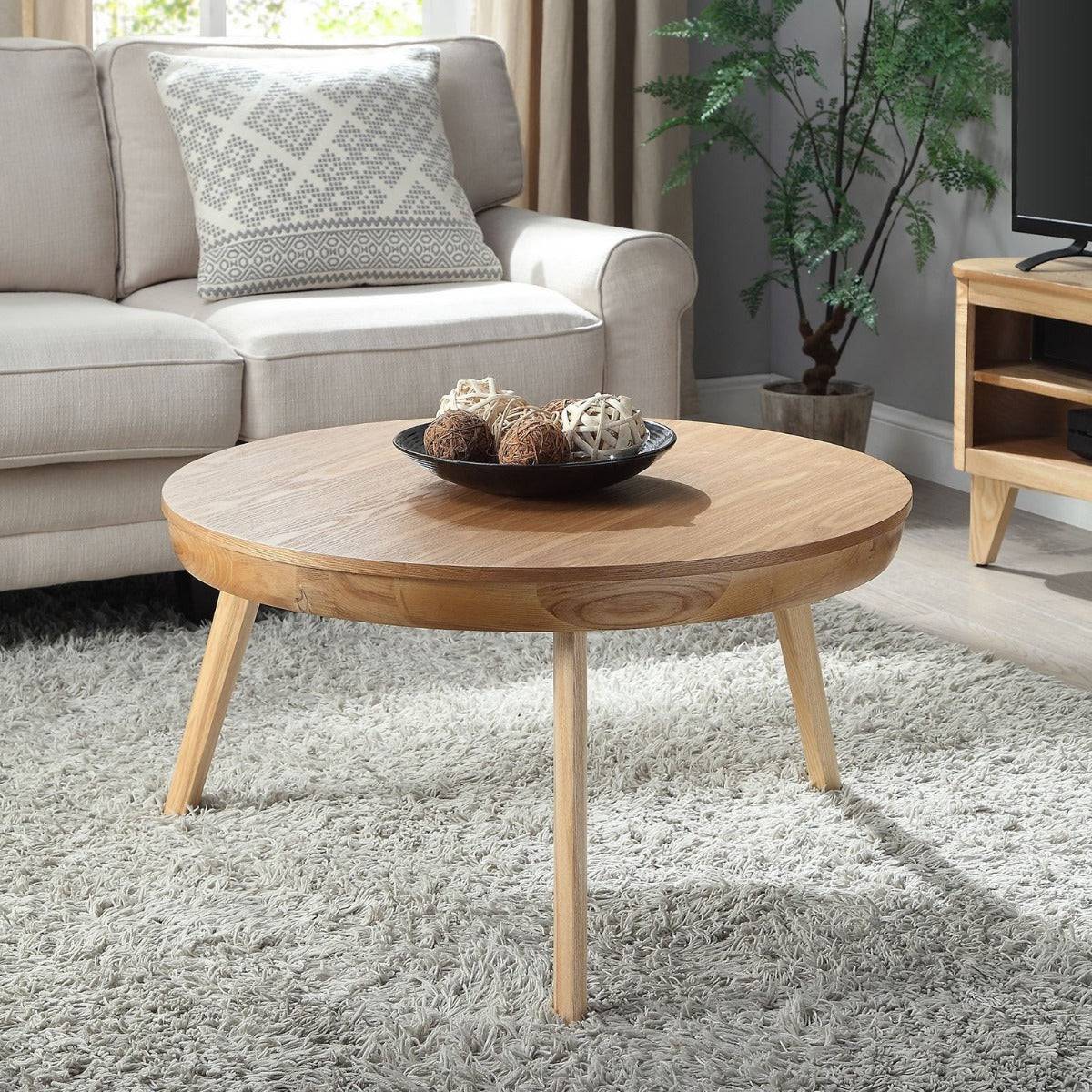 JF712 San Francisco Coffee Table in Oak by Jual - Price Crash Furniture