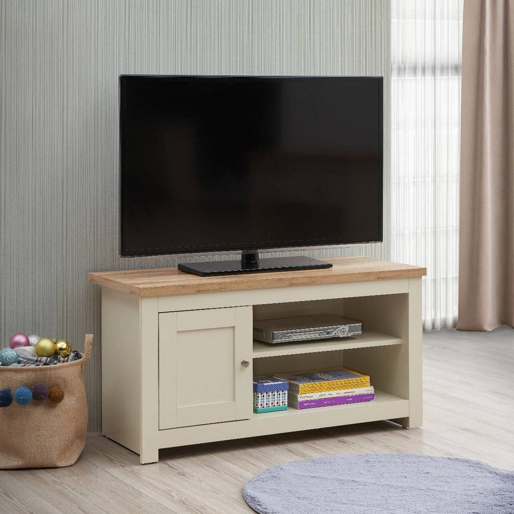 Lisbon TV unit with 1 door by TAD - Price Crash Furniture
