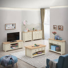 Lisbon TV unit with 2 doors by TAD - Price Crash Furniture