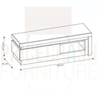 Lyon 1 Drawer 1 Shelf TV Cabinet (incl LED lighting) in White High Gloss - Price Crash Furniture