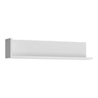 Lyon 120cm Wall Shelf in White High Gloss - Price Crash Furniture