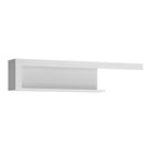 Lyon 130cm Wall Shelf in White High Gloss - Price Crash Furniture