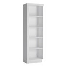 Lyon Bookcase (RH) in White High Gloss - Price Crash Furniture