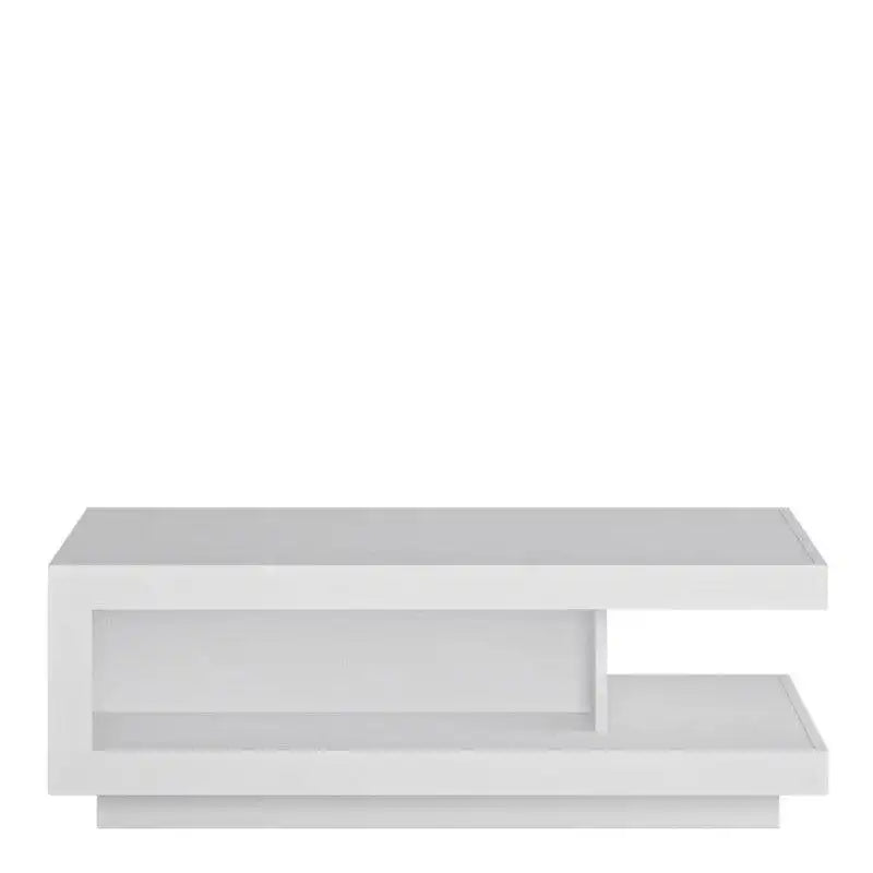 Lyon Designer Coffee Table in White High Gloss - Price Crash Furniture