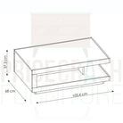 Lyon Designer Coffee Table in White High Gloss - Price Crash Furniture