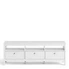 Madrid Large 3 Drawer Shaker Style TV Cabinet in White - Price Crash Furniture