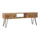 Media Unit With Iron Base - Price Crash Furniture