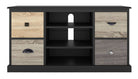 Mercer Small TV Stand for up to 50 inch TVs in Black by Dorel - Price Crash Furniture