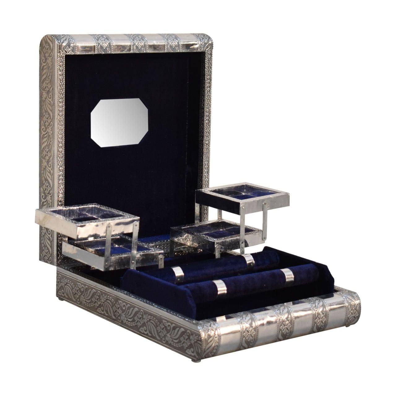 Navy Double Jewellery Box by Artisan Furniture - Price Crash Furniture