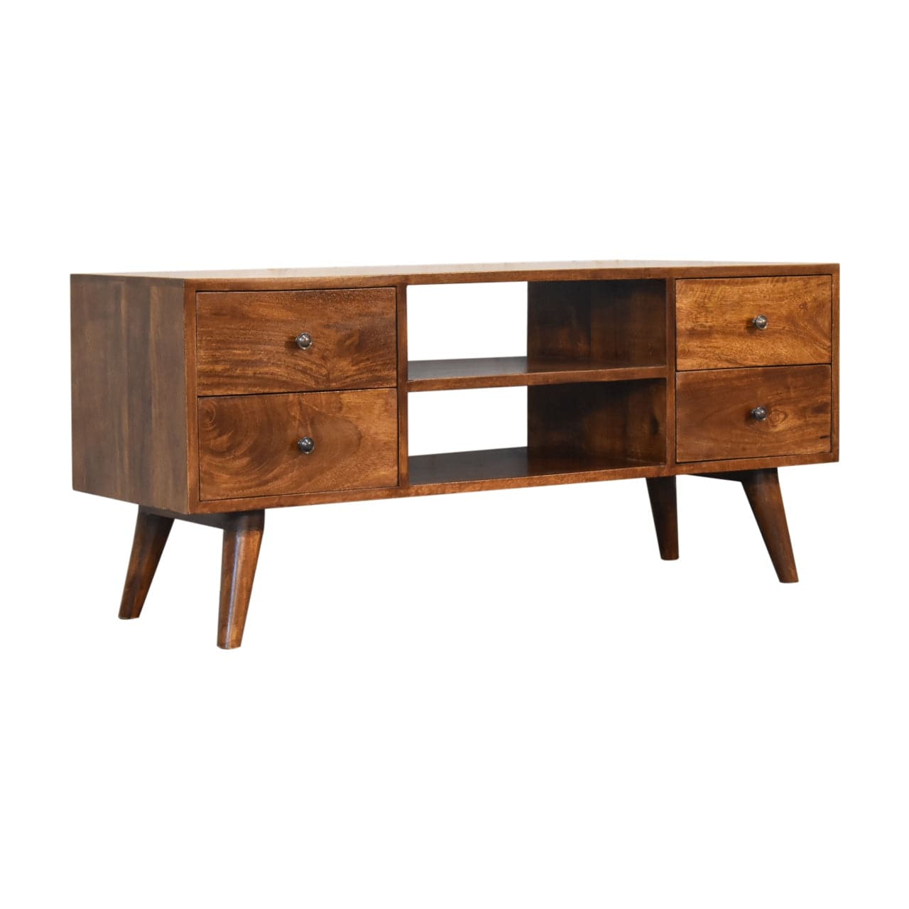 Nordic Chestnut Entertainment Unit TV Stand by Artisan Furniture - Price Crash Furniture