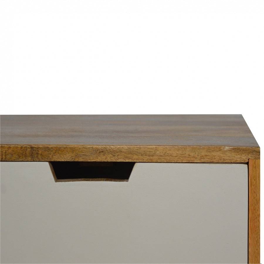 Nordic Style Media Unit With 2 Drawers - Price Crash Furniture