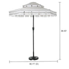 Novogratz Connie Outdoor Tilting Parasol Umbrella in Grey - Price Crash Furniture