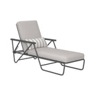 Novogratz Connie Sun Lounger Bed with Rain Cover in Grey - Price Crash Furniture