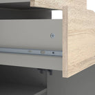 Oslo TV Unit - Wide - 2 Drawers 4 Shelves in White and Oak - Price Crash Furniture