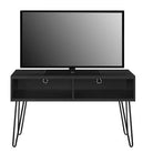 Owen Retro TV Stand In Black Oak Wood by Dorel - Price Crash Furniture