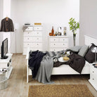 Paris TV Unit - 2 Shelves 2 Drawers In White - Price Crash Furniture