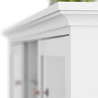 Paris TV Unit - Wide - 2 Doors 1 Shelf In White - Price Crash Furniture