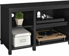 Parsons Wooden Small TV Stand in True Black by Dorel - Price Crash Furniture