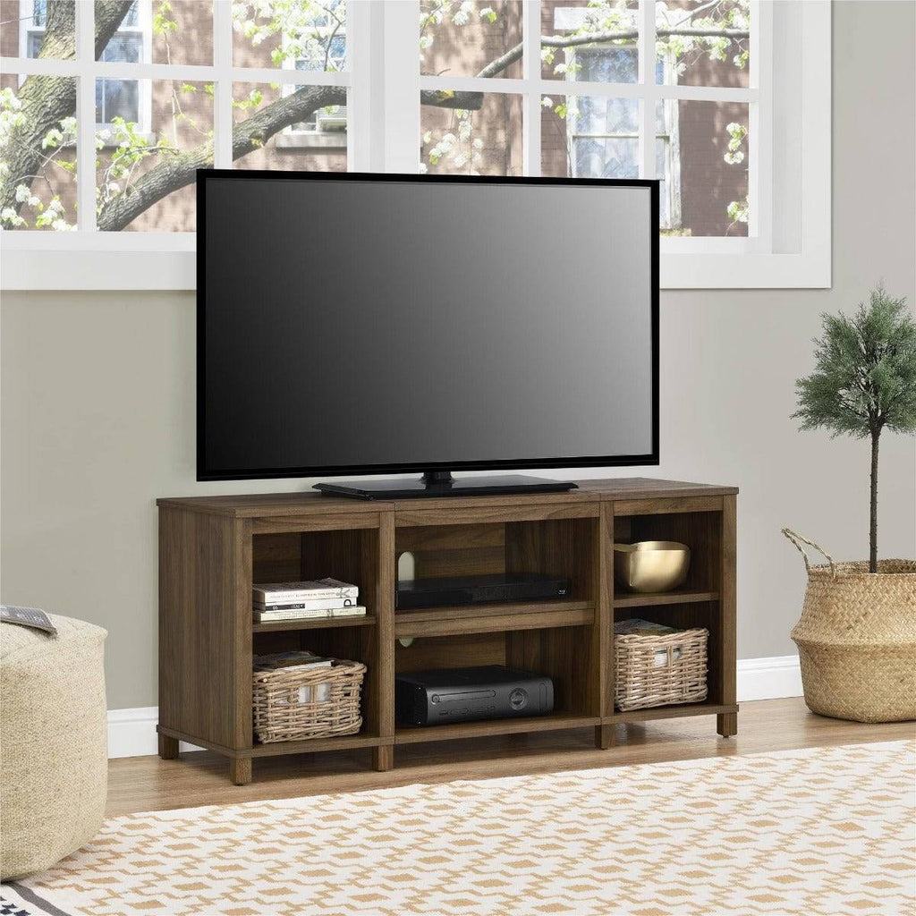 Parsons Wooden Small TV Stand in Walnut by Dorel - Price Crash Furniture